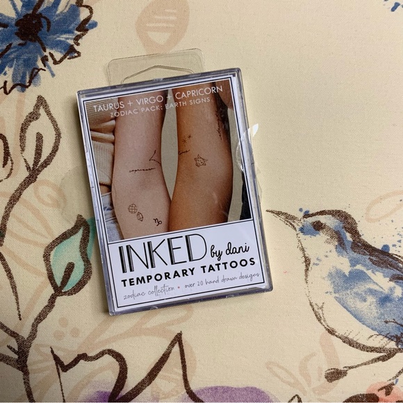 💜 Inked by Dani Temporary Tattoos - Zodiac Pack: Taurus + Virgo + Capricorn NWT - Picture 8 of 9